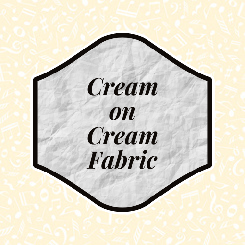 Cream on Cream Fabric