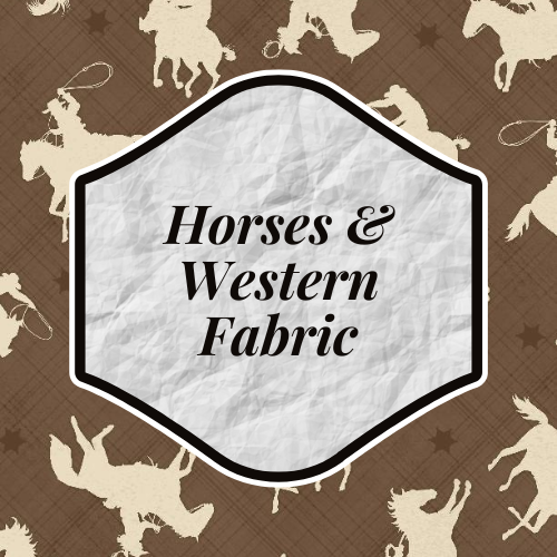 Horses & Western Fabric