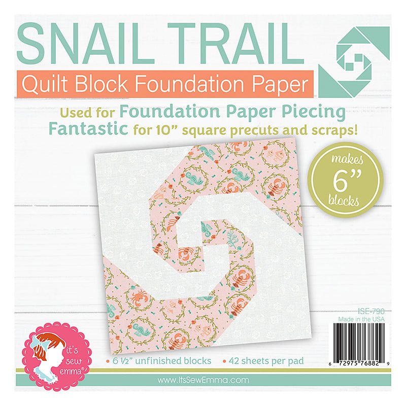 6" Snail Trail Foundation Paper