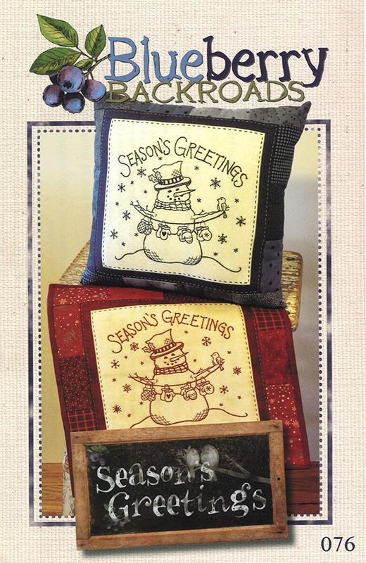 Season's Greetings Hand Embroidery