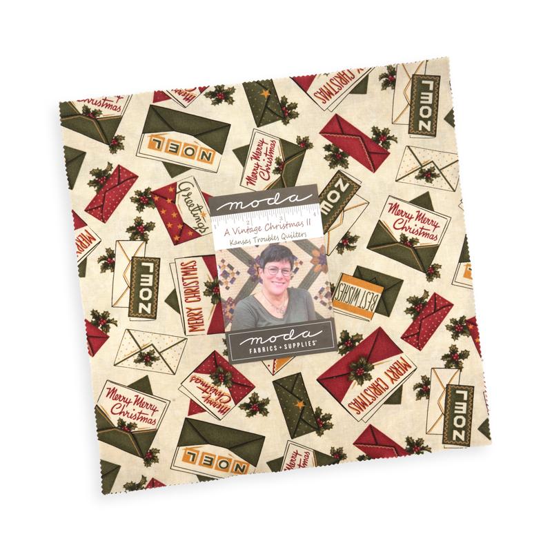 Vintage Christma II Layer CakeÂ® 4630LC Moda Precuts#1