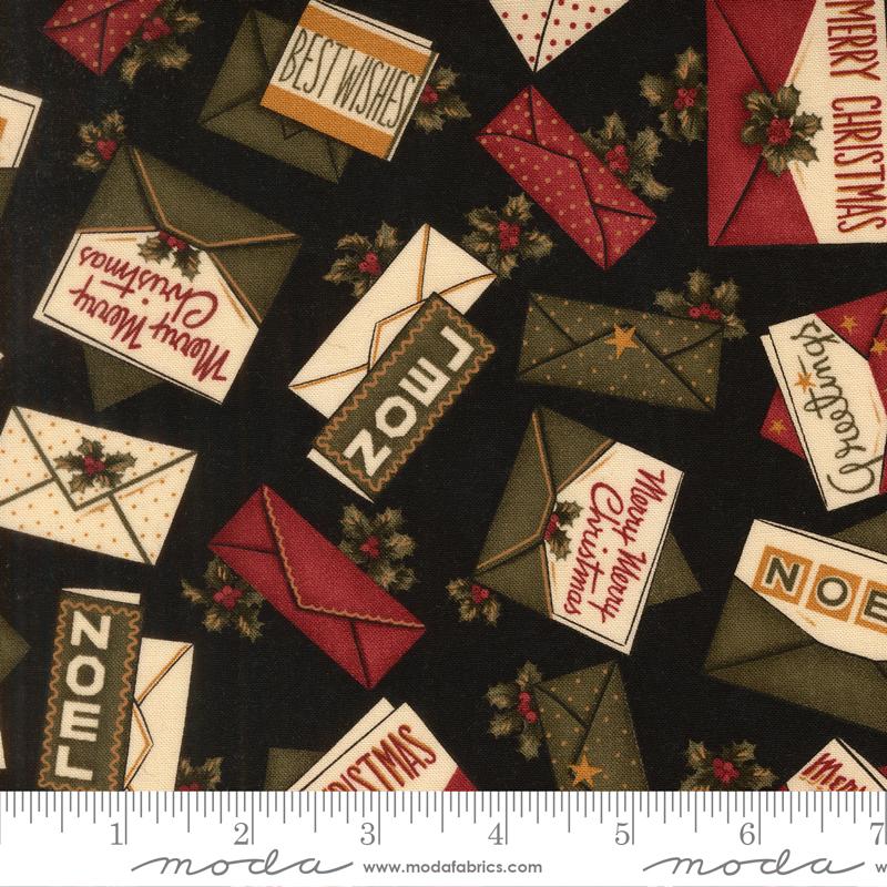 Vintage Christmas II Black 4630 19 Moda #1