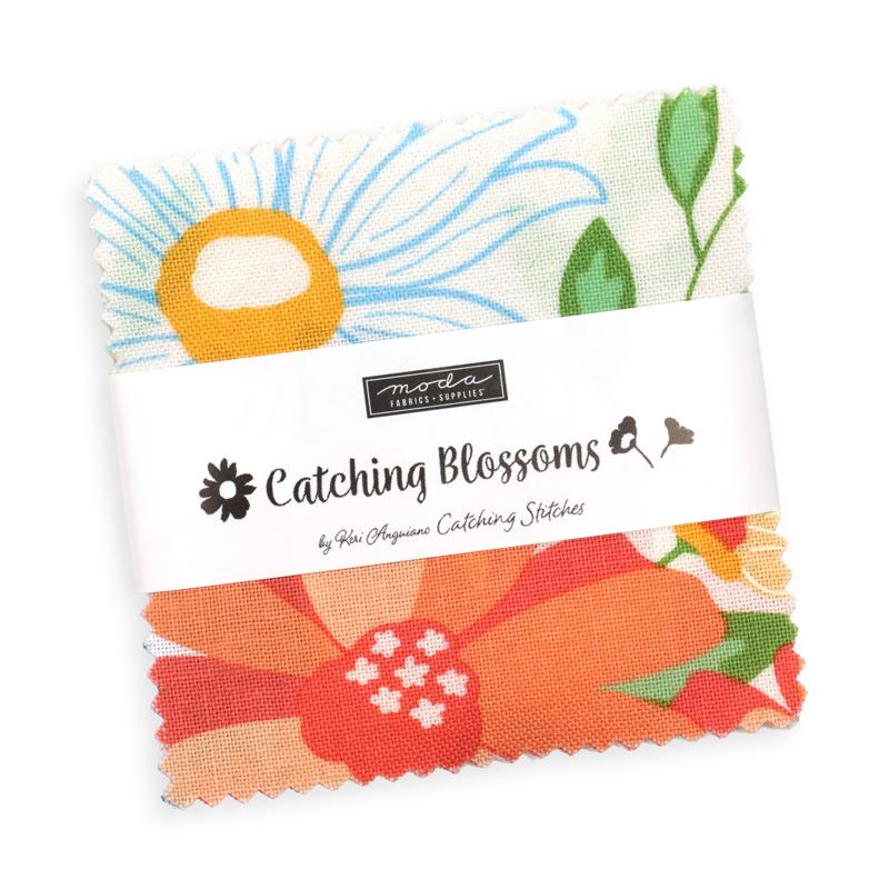 Catching Blossoms Mini Charm 47030MC Moda Precuts#1