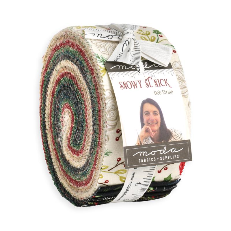 Snowy St Nick Jelly RollÂ® 56220JR Moda Precuts#1