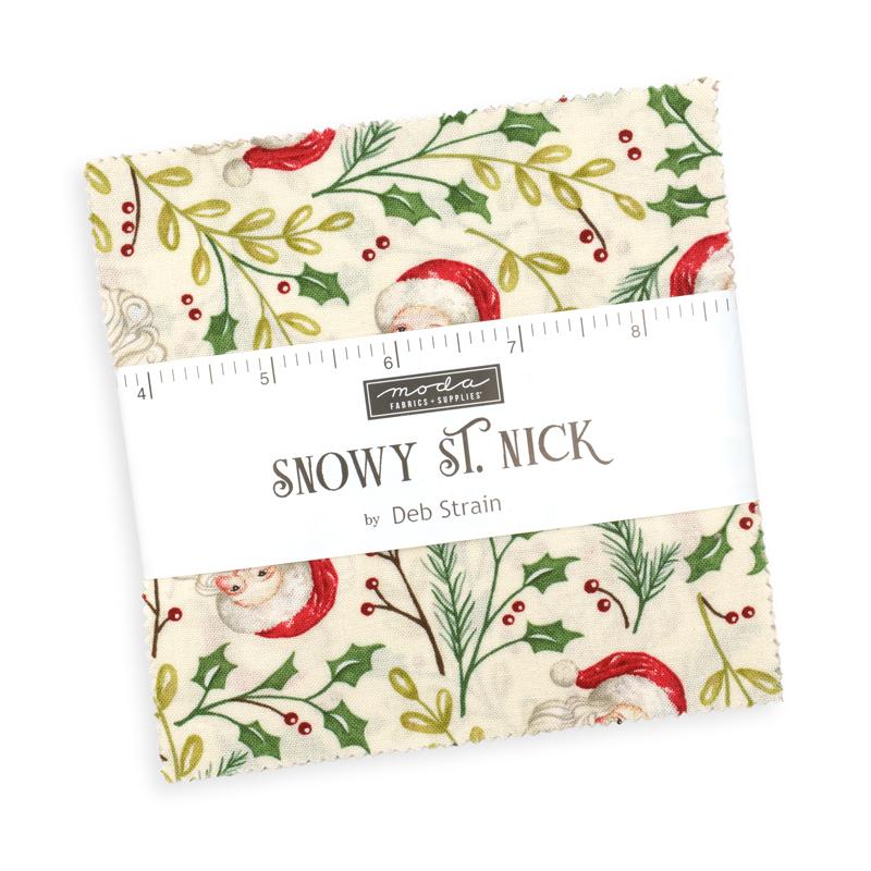 Snowy St Nick Charm Pack 56220PP Moda Precuts#1