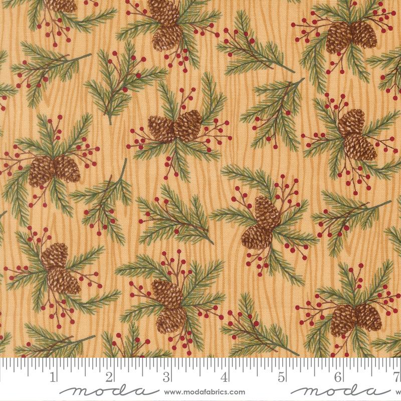 Snowy St Nick Winter Doe Tan 56223 12 Moda #1