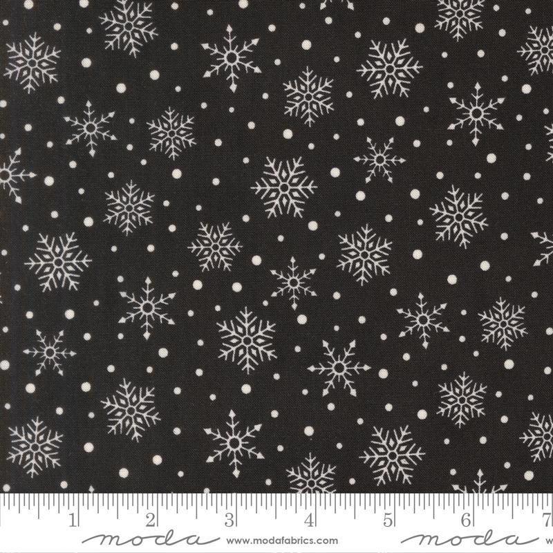 Snowy St Nick Midnight Black 56226 20 Moda #1