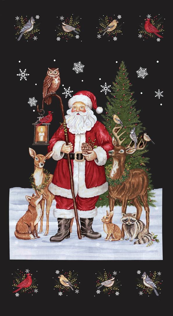 Snowy St Nick Pan Midnight Blac 56229 20 Moda #1