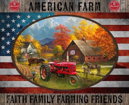 Farmall Patriotic Panel 36" x 42"