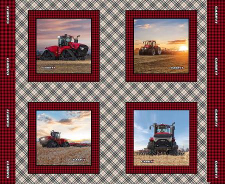 Case IH-Built By Farmers 10560-X Pillow Panel - Size 36" x 43"