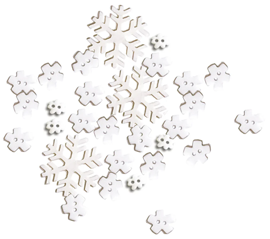 Button Basics Snowflakes
