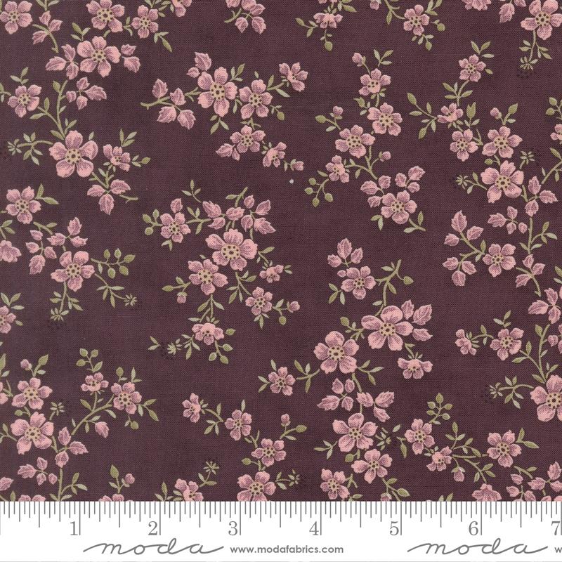 Lilac Shadows Blooms Plum 44444 16 Moda #1