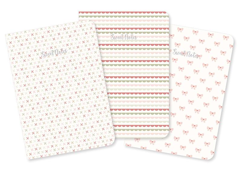 Notebook Low Volume Stiched 3ct MSQL 171N Sew Quilty Life#1