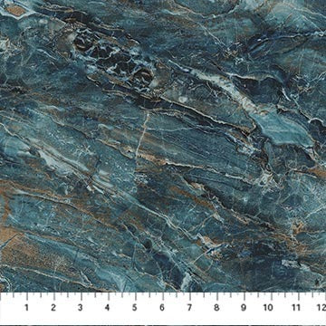 108" Wide Quilt Back - Canyon - Stonehenge B25044-67 Prussian