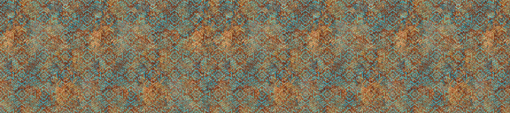 1 yard 24" - 108" wide Stonehenge Sedona Spirit Rust/Teal Wide Backing B28248-37