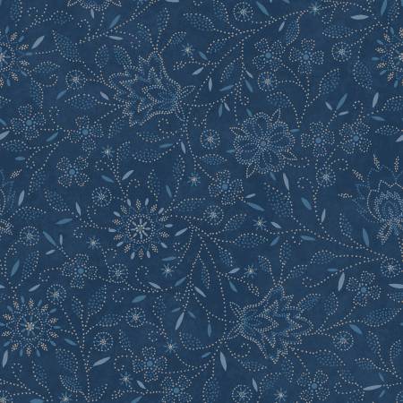 Patchwork Blue Blue Floral 10931-B