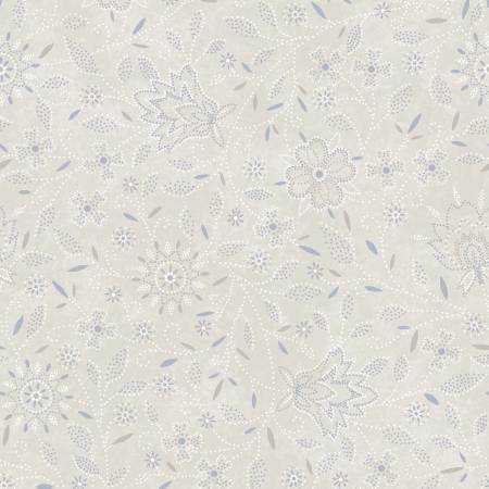 Patchwork Blue Cream Floral 10931-E