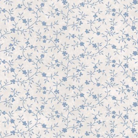 Patchwork Blue Cream Vines 10933-E