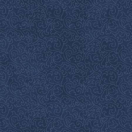 Patchwork Blue Blue Scrolls 10935-B