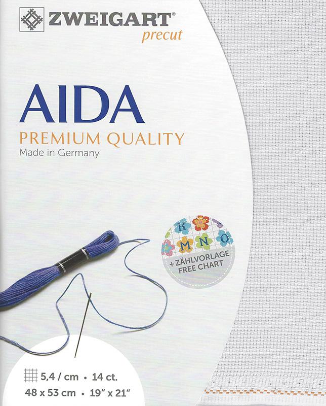 Aida 14ct White 3706 7011 Zweigart 19"x21"