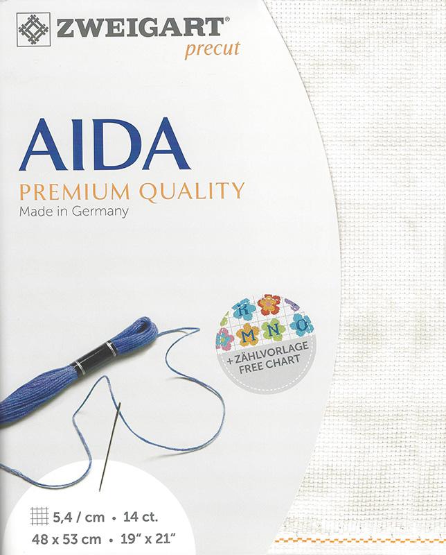 Aida 14ct Vintage Gray 19"x21"
