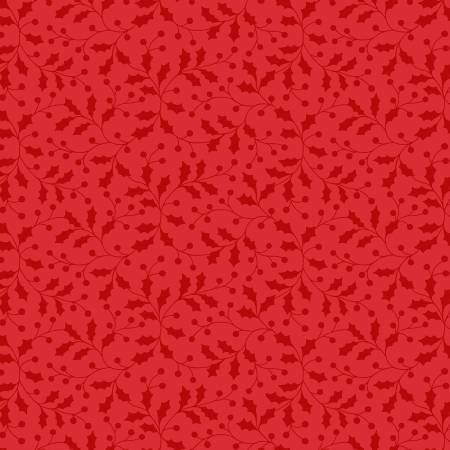 Merry Mix Metallic 11113M-R Red Holly and Berries