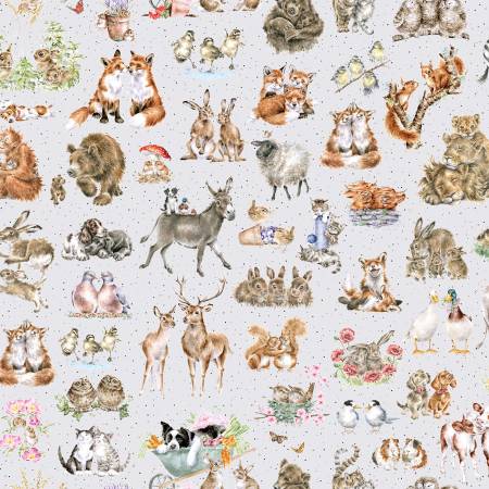 Together Is Better 11120-K Soft Grey One-Way Packed Animals