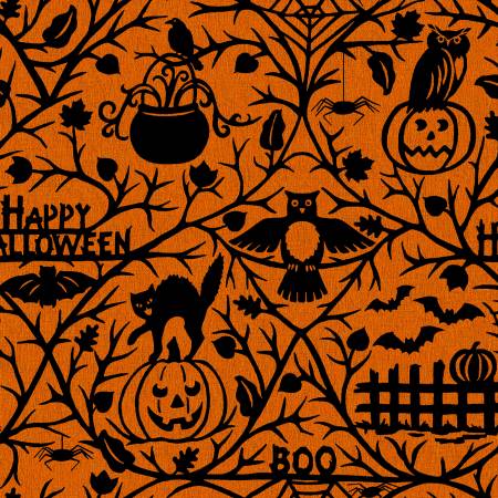 Pumpkin Grove 11180-OJ Orange/Black Pumpkin Grove
