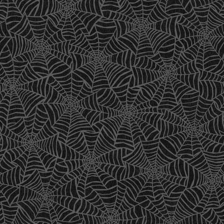 Pumpkin Grove 11183-J Black Spider Webs
