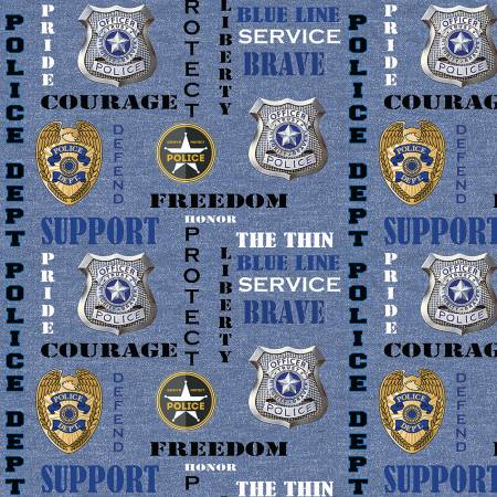 Police Department #1181-Denim