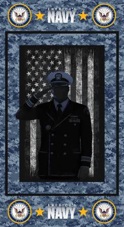 Military Prints Navy Panel