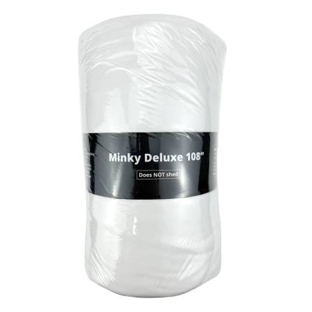 108" Wide White Solid Minky - 3 Yd Pre Cut