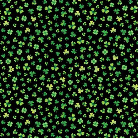 St Patrick's Day Little Shamrocks Black 14698B-12