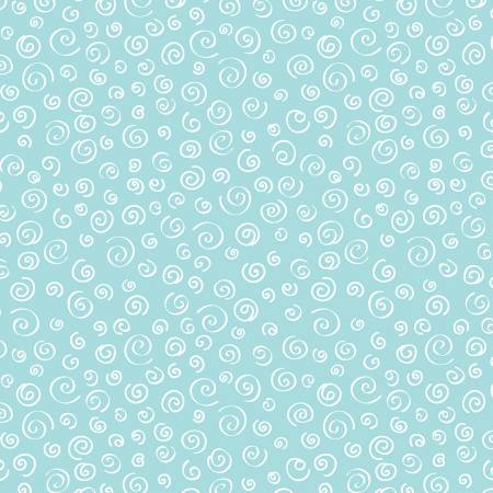 Sweet Little Lamb Dreamy Swirls Aqua 14966-84