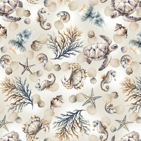 Coastal Escape 15021-70 Marine Life Neutral