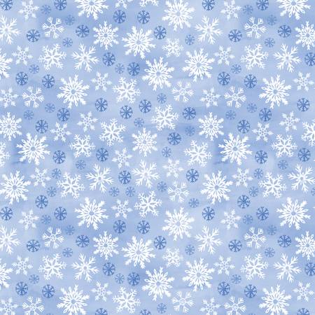 Snowflake Wishes 15191-50 Wintery Snowflakes Light Blue