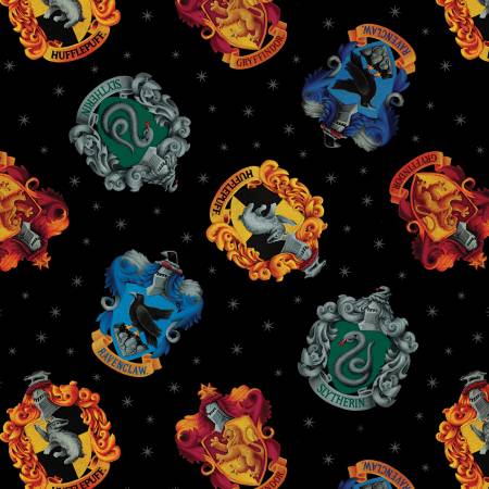Harry Potter Hogwarts Crests Black 15213-12