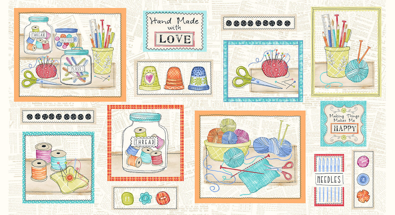 Handmade with Love 1559P-44 Panel