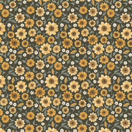 Heirloom Garden 16918-45 Sunflower Fields Dark Moss