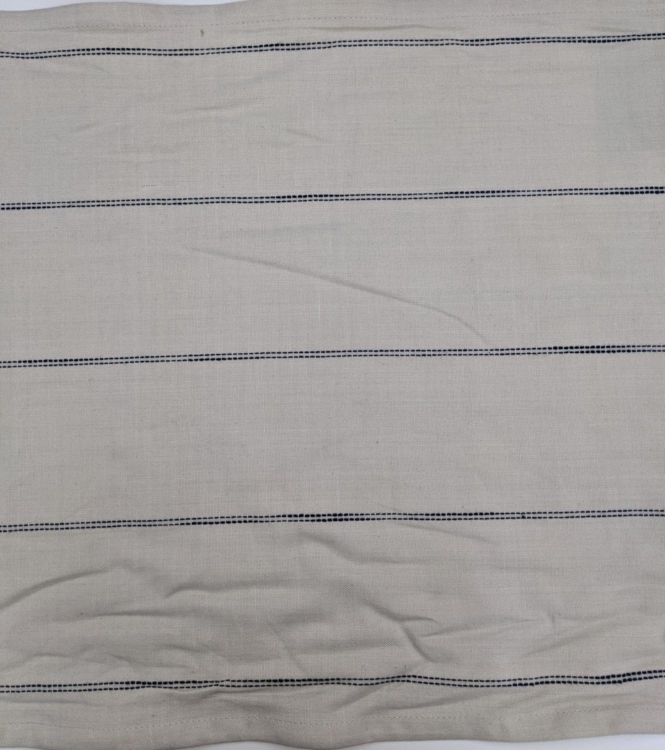 Toweling Tan with Blue Stripe