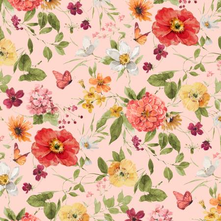 Blessed By Nature 17810-873 Peach Medium Florals