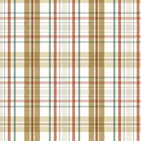 Season's Study Brown Plaid Christmas 17841-123