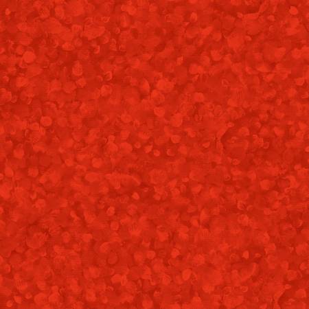 118" Wide Quilt Back - Dabble Paint Drops Texture Tiger Red