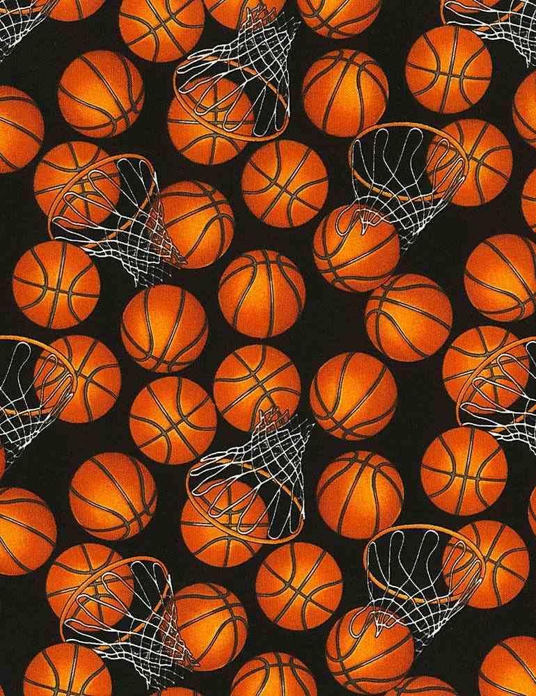 24" - Basketballs with Hoops CD5814-Black