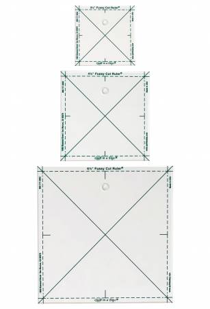 Fussy cut trio rulers