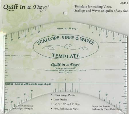 Scallops Vines & Waves Template