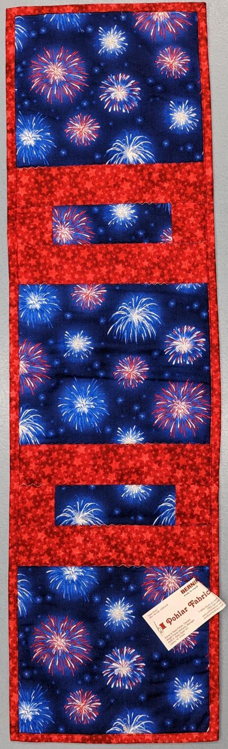 Red white blue runner 10 x 36