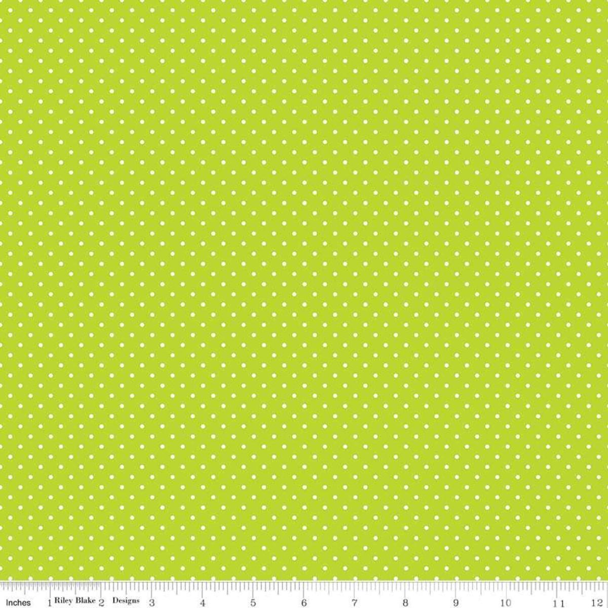 Swiss Dots Lime C670-32