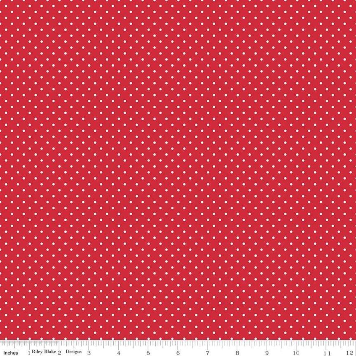 Swiss Dots Red C670-80