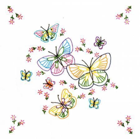 Quilt Blocks Fluttering Butterflies #143